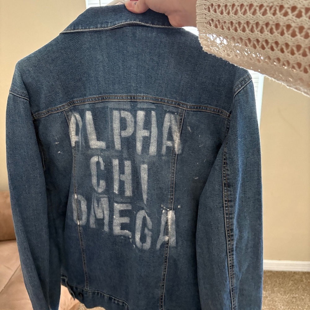 Alpha Chi Omega Jean Jacket